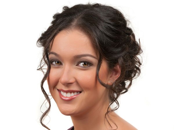 easy updos for curly hair