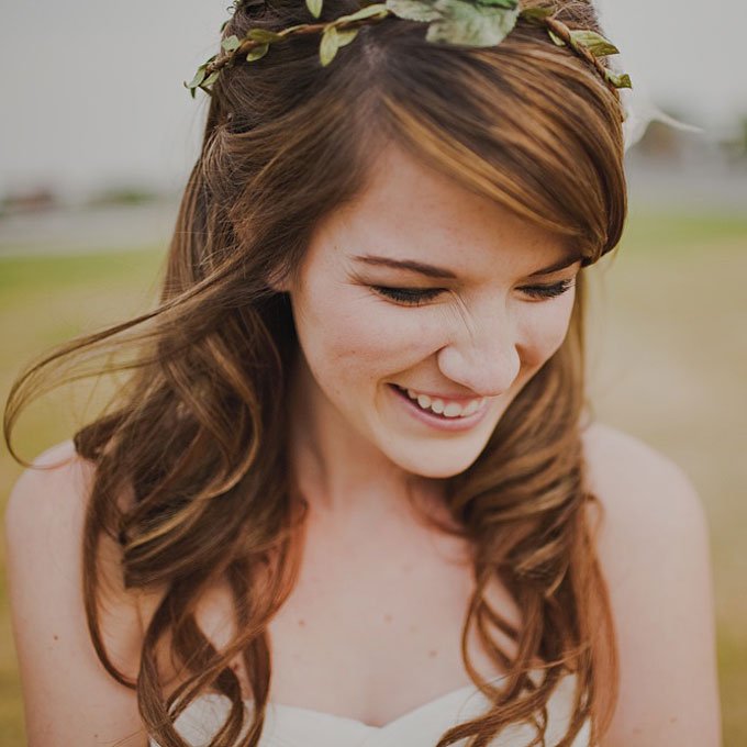 Curly Wedding Hairstyle Idea