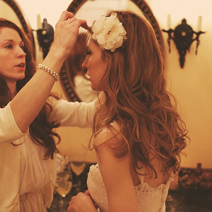 Curly Wedding Hairstyle Idea