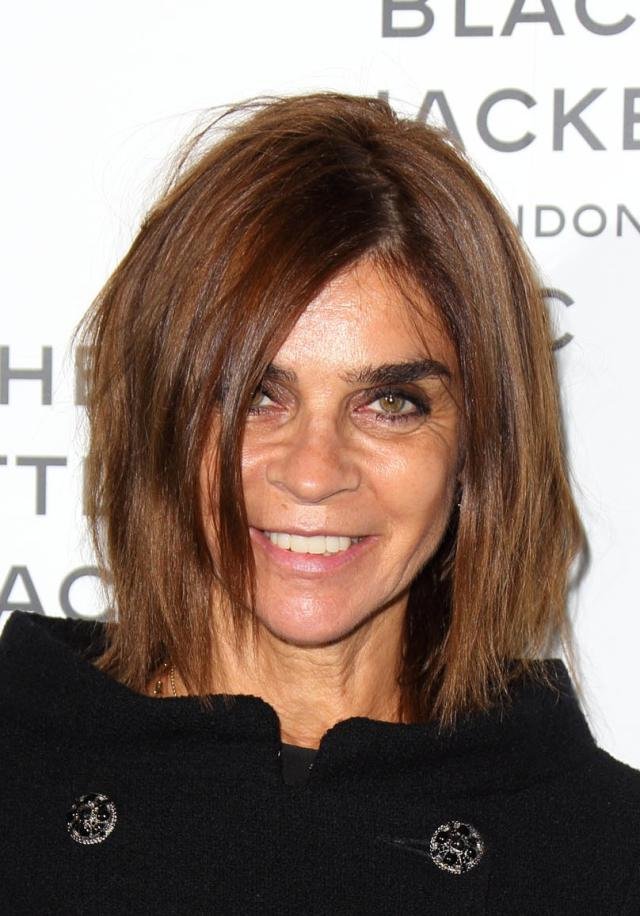 LONDON, ENGLAND - OCTOBER 11: Carine Roitfeld attends the Chanel: The Little Black Jacket private view at Saatchi Gallery on October 11, 2012 in London, England. (Photo by Mike Marsland/Getty Images)