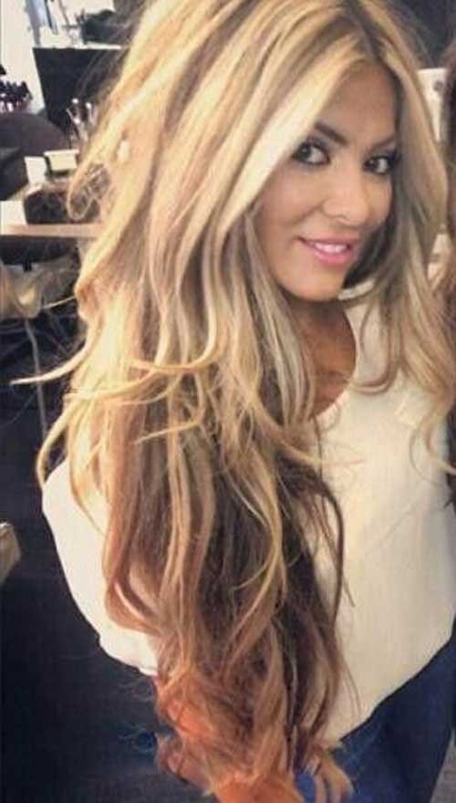 Blonde Long Layered Haircut