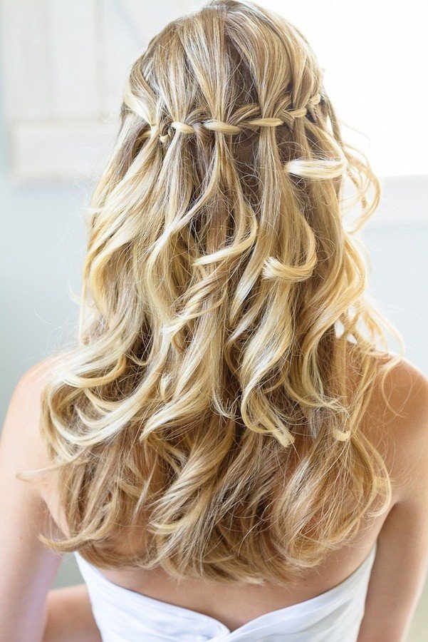 prom hairstyles waterfall