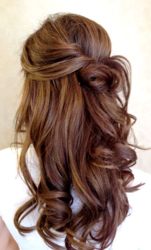 prom hairstyles brown