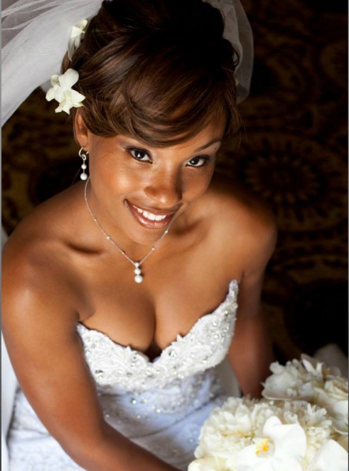 black hairstyles bridesmaid